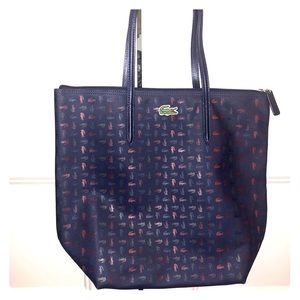 Authentic Lacoste Tote with zipper